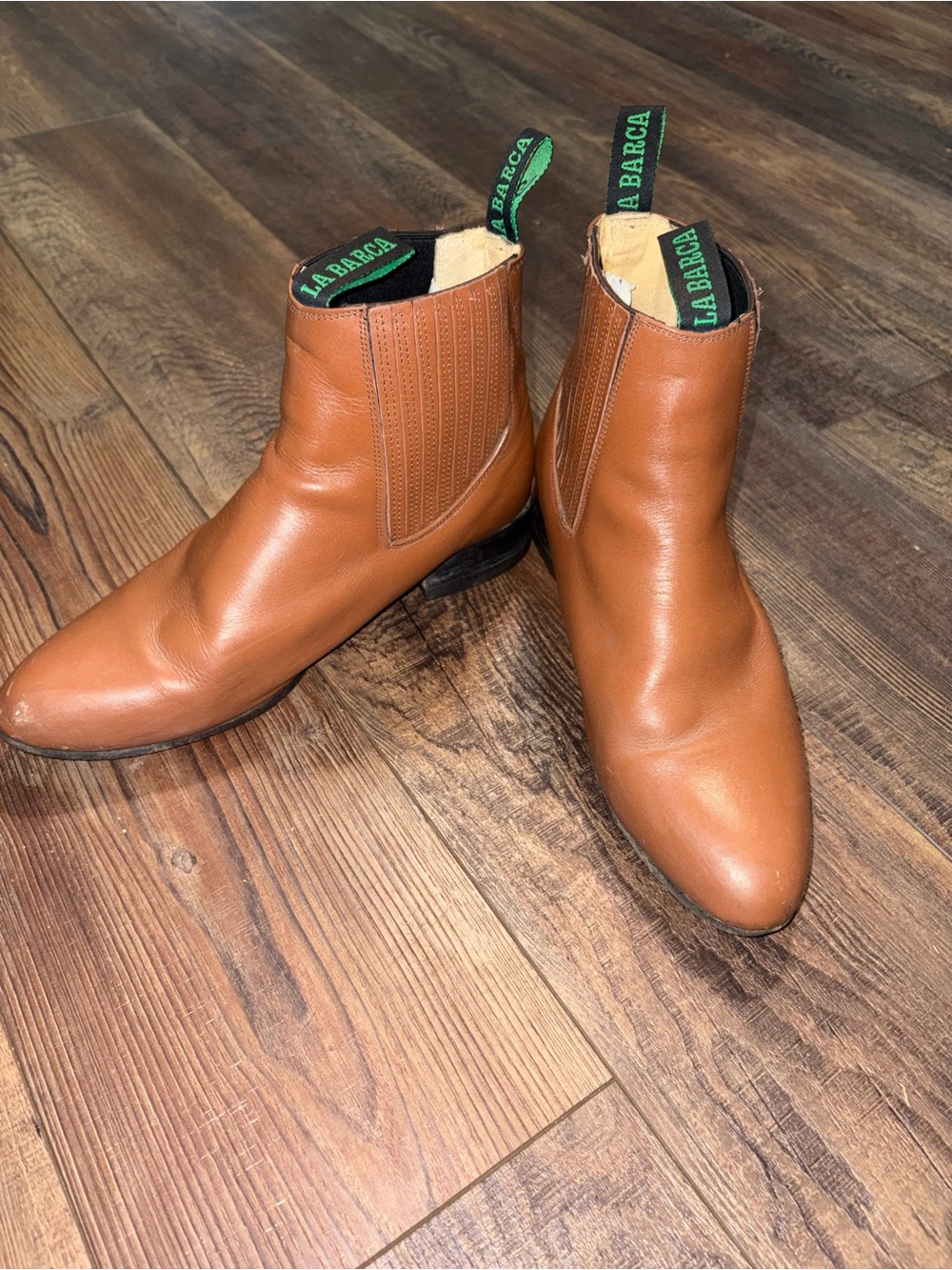 La Barca Leather Ankle Boot - Honey "Botín Charro" Men’s Size 8.5